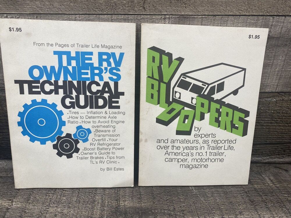 1975 Vintage The RV Owners Technical Guide RV Bloopers How To Guide LOT of 2